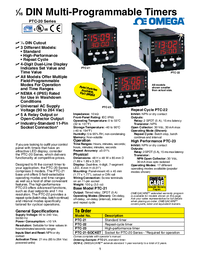 Thumbnail of document Data Sheet - PTC-21 1/16 DIN Multi-Programmable LED Timers
